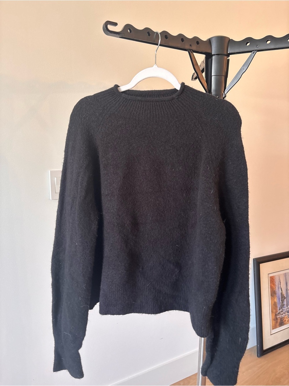 J. Crew Black Crewneck Sweater